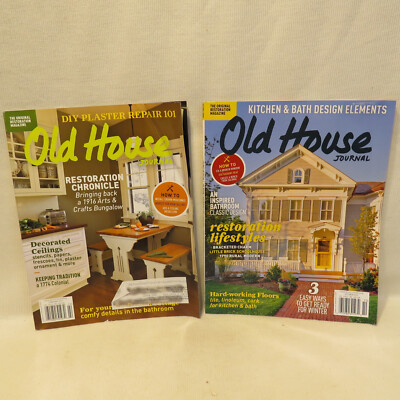 Old House Journal Magazine Lot of 2 October 2015 February 2016 Beautiful Ideas!