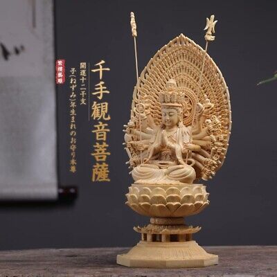 Senjukannon Buddha Statue 28cm Wood Japan SENJU KANNON | eBay Senjukannon Buddha Statue 28cm Wood Japan SENJU KANNON | eBay