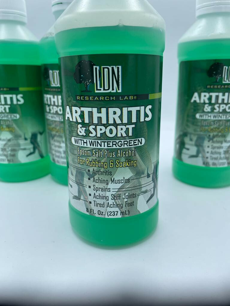 Pasck of 4 LDN Research Lab Arthritis & Sport With Wintergreen For