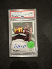 2022 Panini Immaculate SAM HOWELL Rookie Patch Auto Emerald /18 JERSEY NUMBER