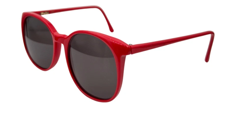 Gafas de sol vintage Polo Ralph Lauren 25 rojas ovaladas Italia con lentes nuevas Foto 2 de 4