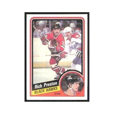 1984 Topps Rich Preston Chicago Blackhawks #34