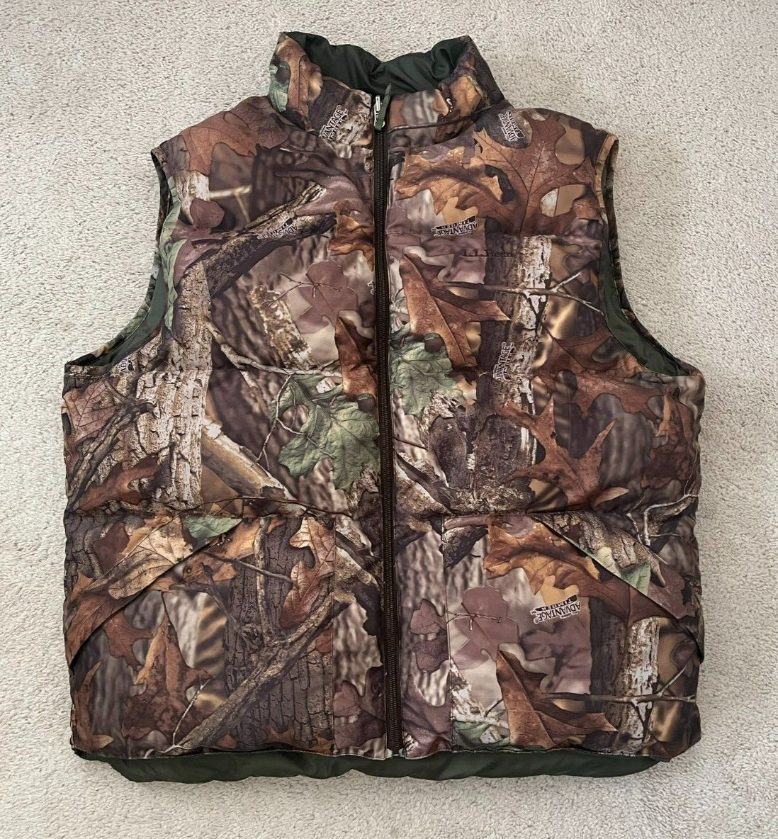 LL Bean Advantage Timber Down Puffer Reversible H… - image 1