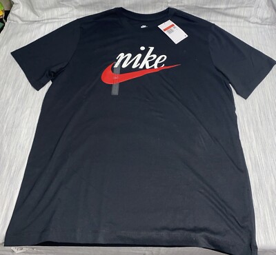 Nike Men's Sportswear Active Short Sleeve T-Shirt in Gray/Red