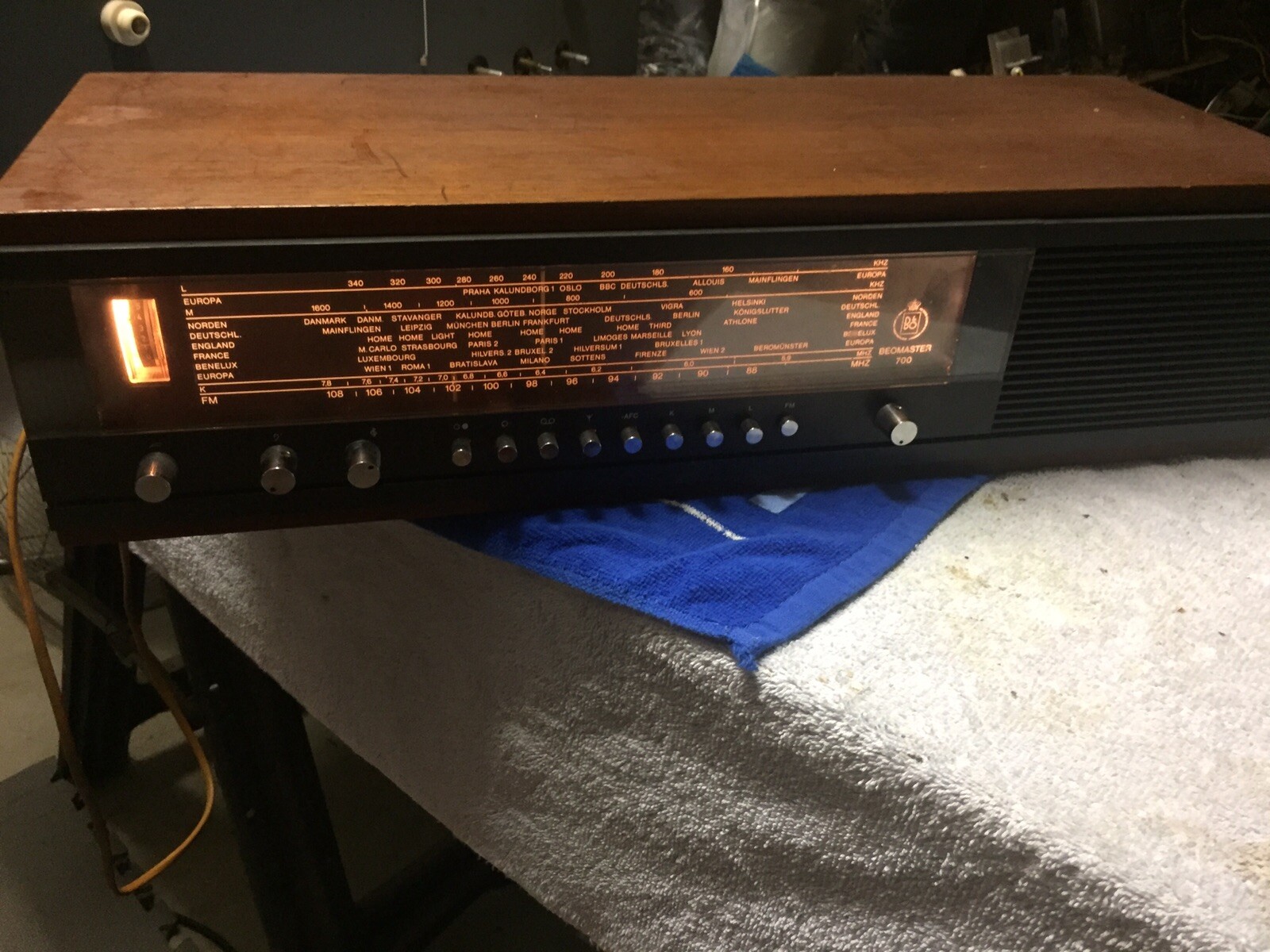Vintage Bang & Olufsen B&O Beomaster 700k Radio Mono Works!! MCM Mid Century 