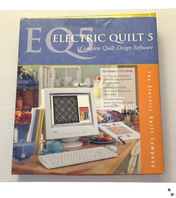 Electric Quilt 5 Complete Quilt Design Software 2 Books + CD Nice Condition