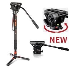 360  Rotation 68" Camera Monopod Tripod Stand - Adjustable Panoramic Pan Handle