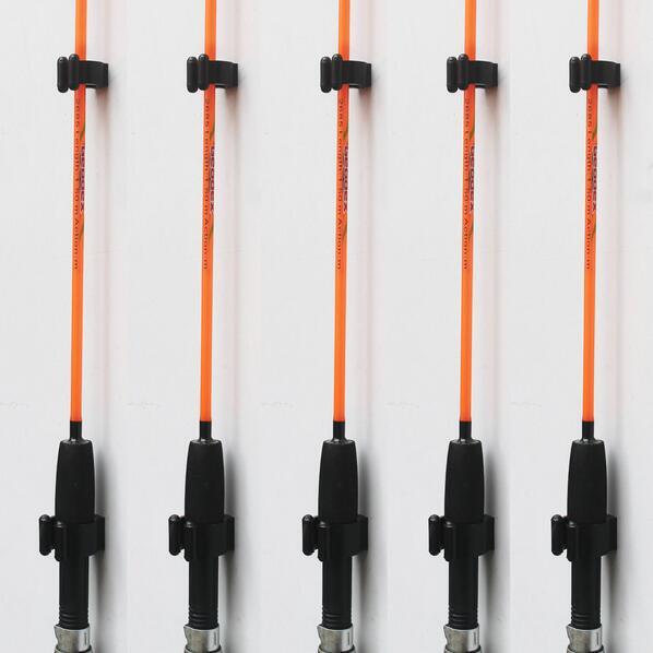20x standard fishing pole storage tip clips clamps rod holders with screws  | eBay