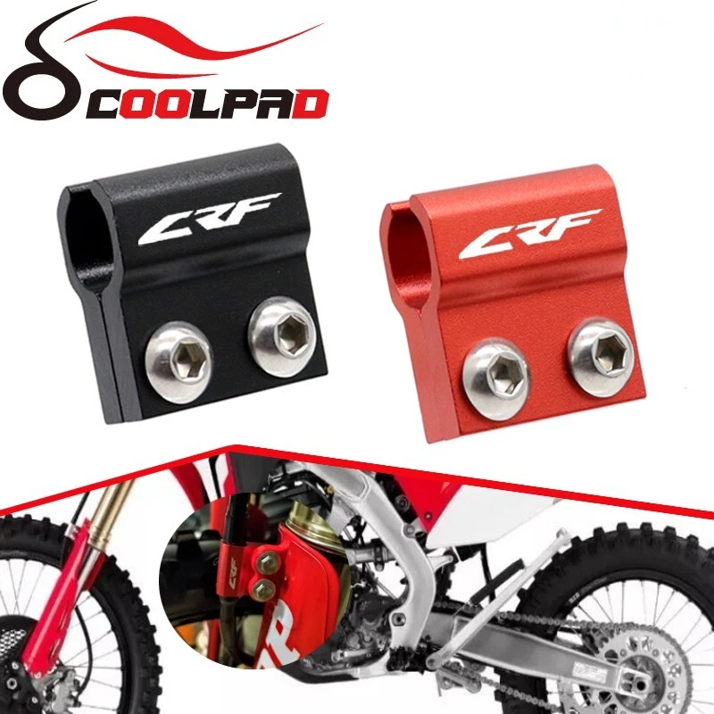 Soporte de línea de abrazadera de manguera de freno delantero para Honda CRF 125/250/450 R/X/RX CRF250L 300L Foto 2 de 4