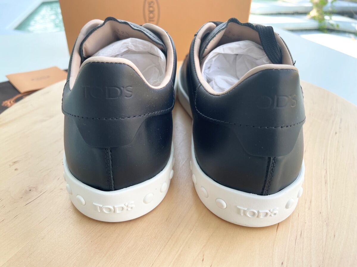 Tod's Women Black Leather Cassetta Leggera 12A Sneakers Tod's Women Black Leather Cassetta Leggera 12A Sneakers