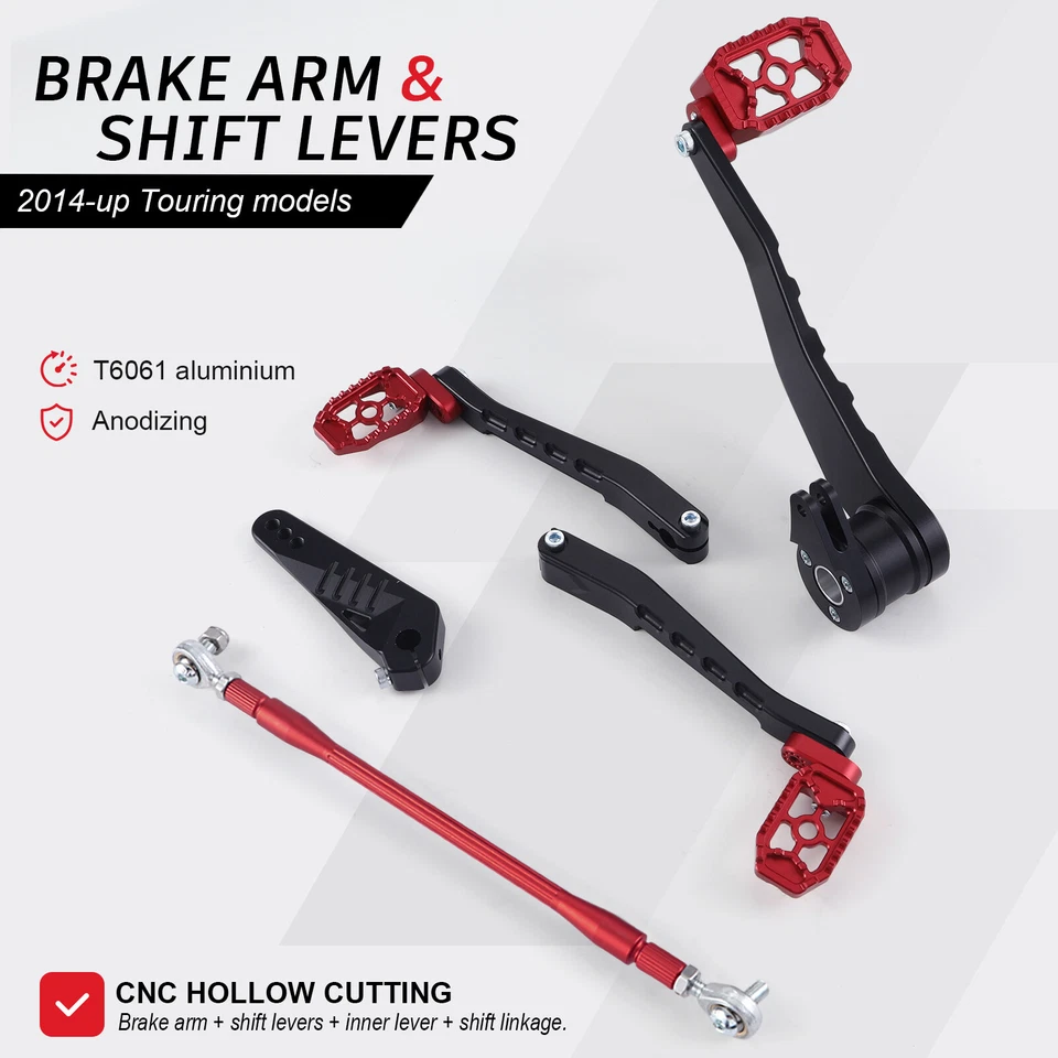 Estriberas Touring Electra Glide Road King 2014-2024 para Harley MX Foto 3 de 4