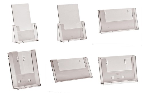 Leaflet Holders Menu Dispensers A6 DL A5 A4 Counter Stands Wall Displays Flyer - 第 1/63 張圖片