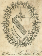 1720 Bookplate Ex Libris William Morehead Esq...