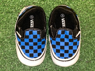 Vans Checkered Black \u0026 Blue Soft Sole 