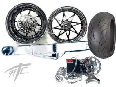 240 FATTIRE KIT CHROME/BLK SWITCHBACK CHROME STEALTH 12-22