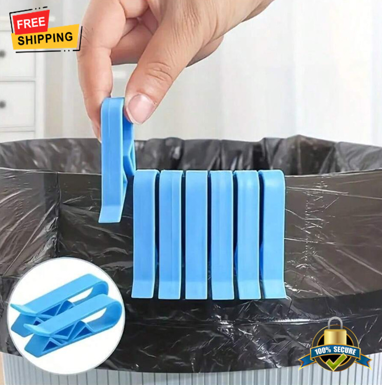 10Pcs Innovative Garbage Bin Clips & Bag Holders-Anti-Slip Dividers For Home Use