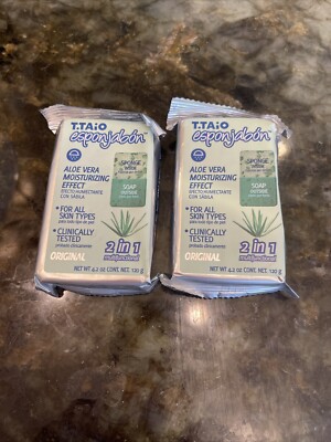 2 T.Taio Esponjabon Soap Sponge  ALOE VERA NEW! FREE SHIP!