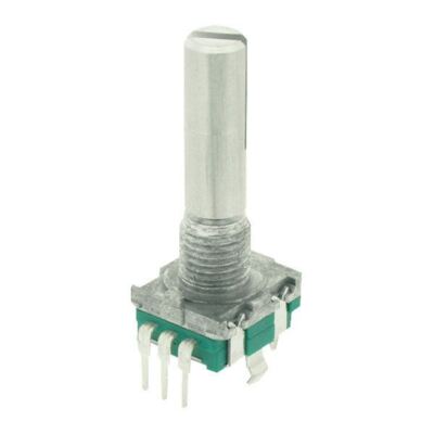 ALPS STEC11B03 Drehgeber mit 6mm Metallwelle vertikal mit Drucktastenschalter
