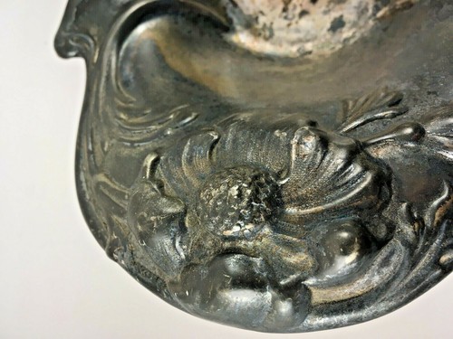 Antique Homan Silverplate Company Foot Reticulated Bride Basket #2533 USA - Picture 6 of 12