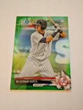 2017 Bowman Chrome Prospect Green Refractor #BCP147 Wilkerman Garcia Yankees /99