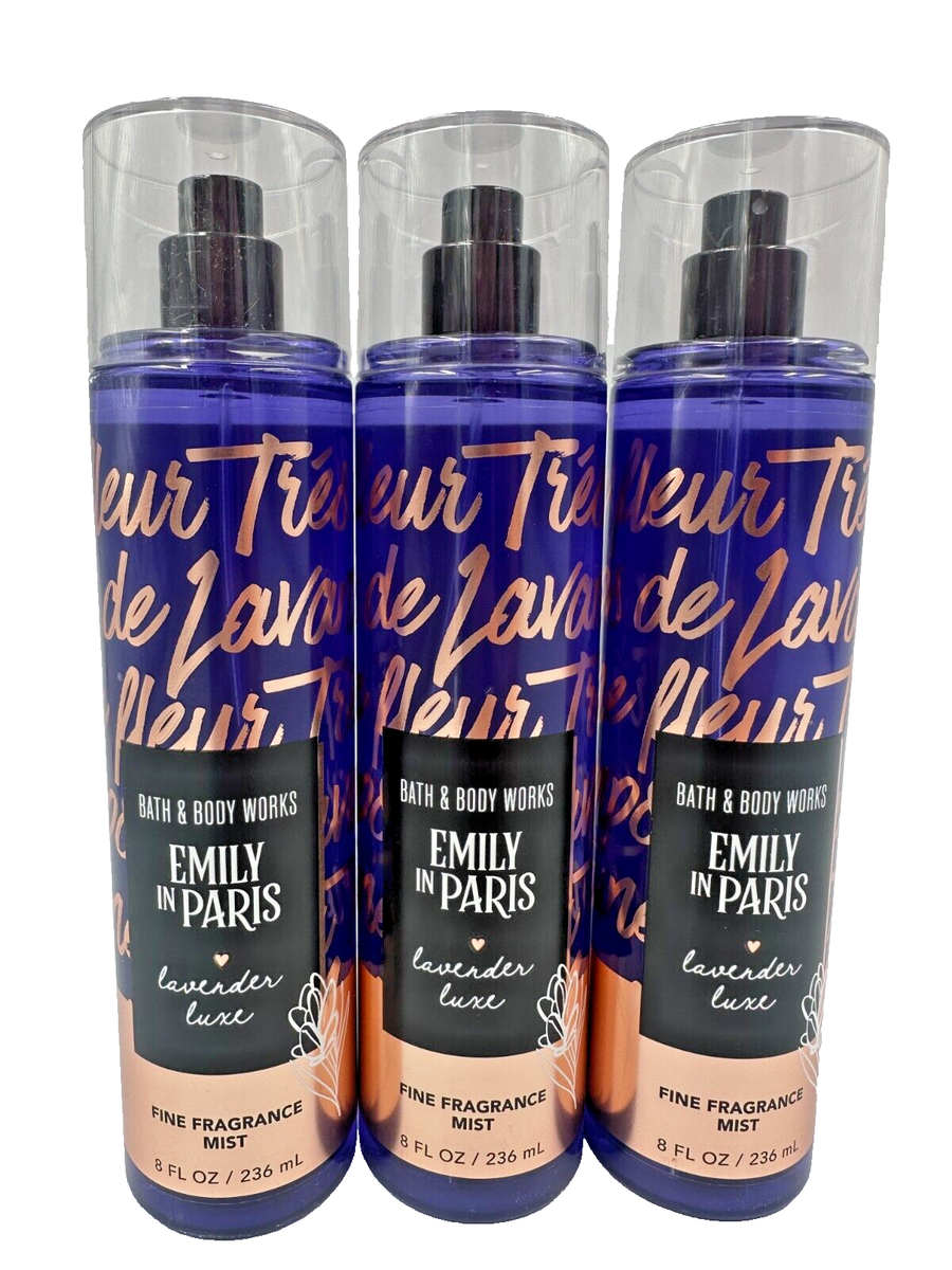 NEW Bath Body Works Lot 3 Emily In Paris Lavender Luxe Fragrance