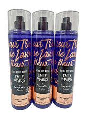 NEW Bath Body Works Lot 3 Emily In Paris Lavender Luxe Fragrance Mist Spray 8 oz