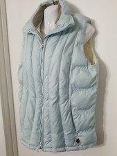 Woolrich Puffer Vest Womens L Sleeveless Ice Baby Blue Insulated