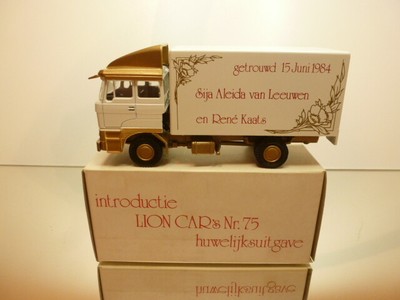 LION CAR N°75 CAMION DAF 3600 Space Cab ATi 1/50 (vendu sans boite