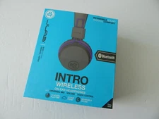JLAB Audio INTRO Bluetooth Wireless On Ear Headphones Purple/Gray New