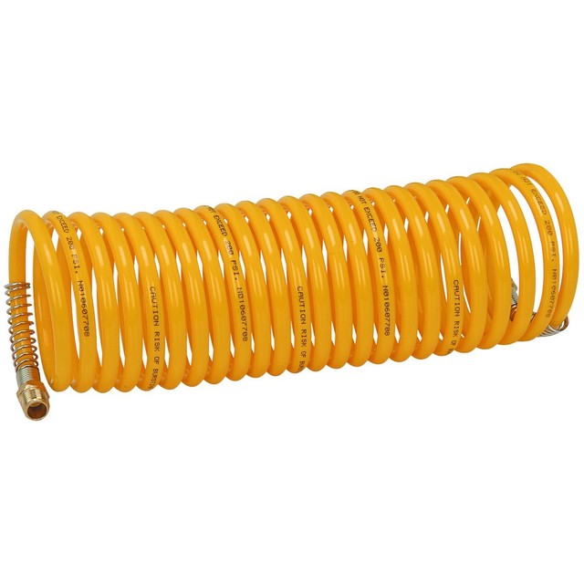 20ft x 1/4" Recoil Air Hose Self Re Coil Spring Heavy Duty Nylon