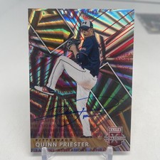 2019 Elite Extra Edition Red /150 Quinn Priester #18 Boston Red Sox Signed