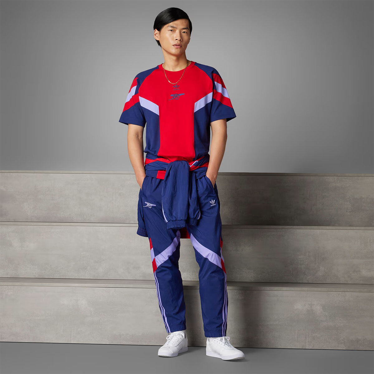 Adidas FC ARSENAL ORIGINALS TRACK PANTS IS6500 Scarlet / Night Sky