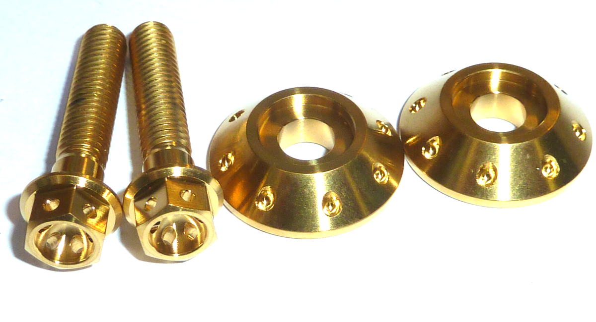 SUZUKI GSXR750 1997-2005 FUEL TANK RETAINER BOLTS KIT TITANIUM