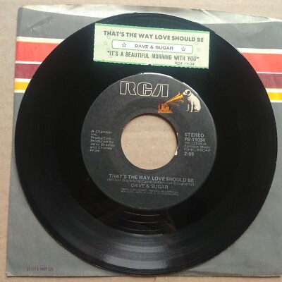 DAVE & SUGAR That's The Way Love Should Be 45 7'' COUNTRY Vinyl Record Records