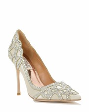 badgley mischka paxton pointy toe slingback pump