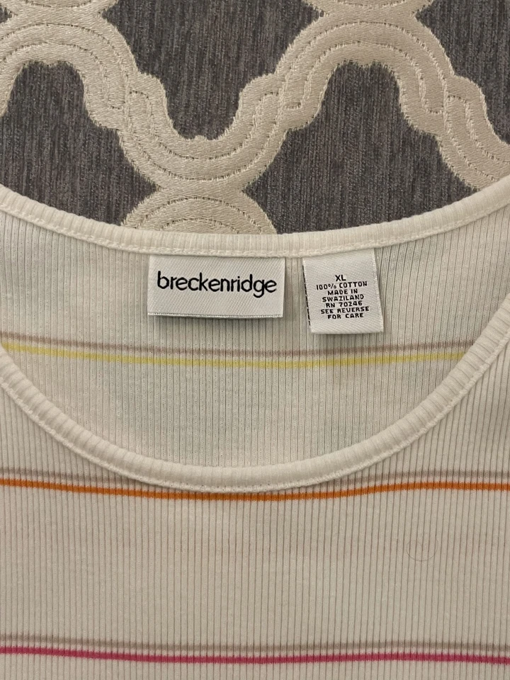 ¡DIVERTIDO!  Camiseta sin mangas Breckenridge de algodón veraniego para mujer talla XL Foto 4 de 4