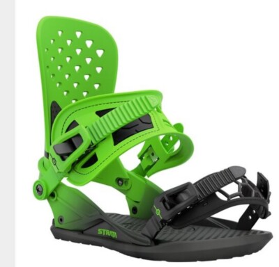 Union Strata Snowboard Bindings, Acid Green, Large, Great Condition