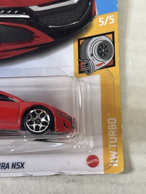 Hot Wheels HW Turbo '17 Acura NSX 5/5 RED 148/250 Diecast Model