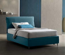 LETTO GRAZIA L.80/90/120/140 C/SENZA RETE CONTENITORE RIVESTIMENTI TESSUTI LUSSO