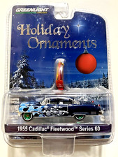 Greenlight~HOLIDAY ORNAMENTS~1955 CADILLAC FLEETWOOD~LTD.ED.~GREEN CHASE~Rare~NM