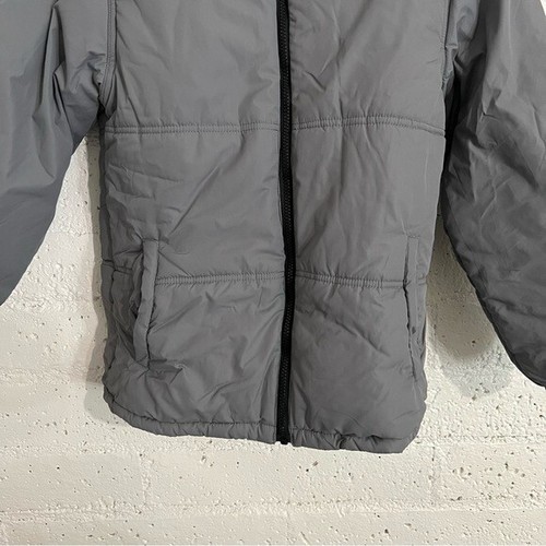 Athletic Works Boys Jacket L 10/12 Black Gray Red Reversible Winter Y11 - Picture 3 of 7
