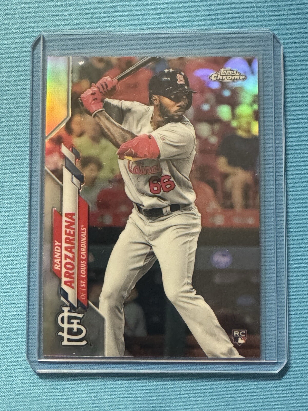 2020 Topps Chrome - Randy Arozarena RC - Refractor - St. Louis, Tampa Bay
