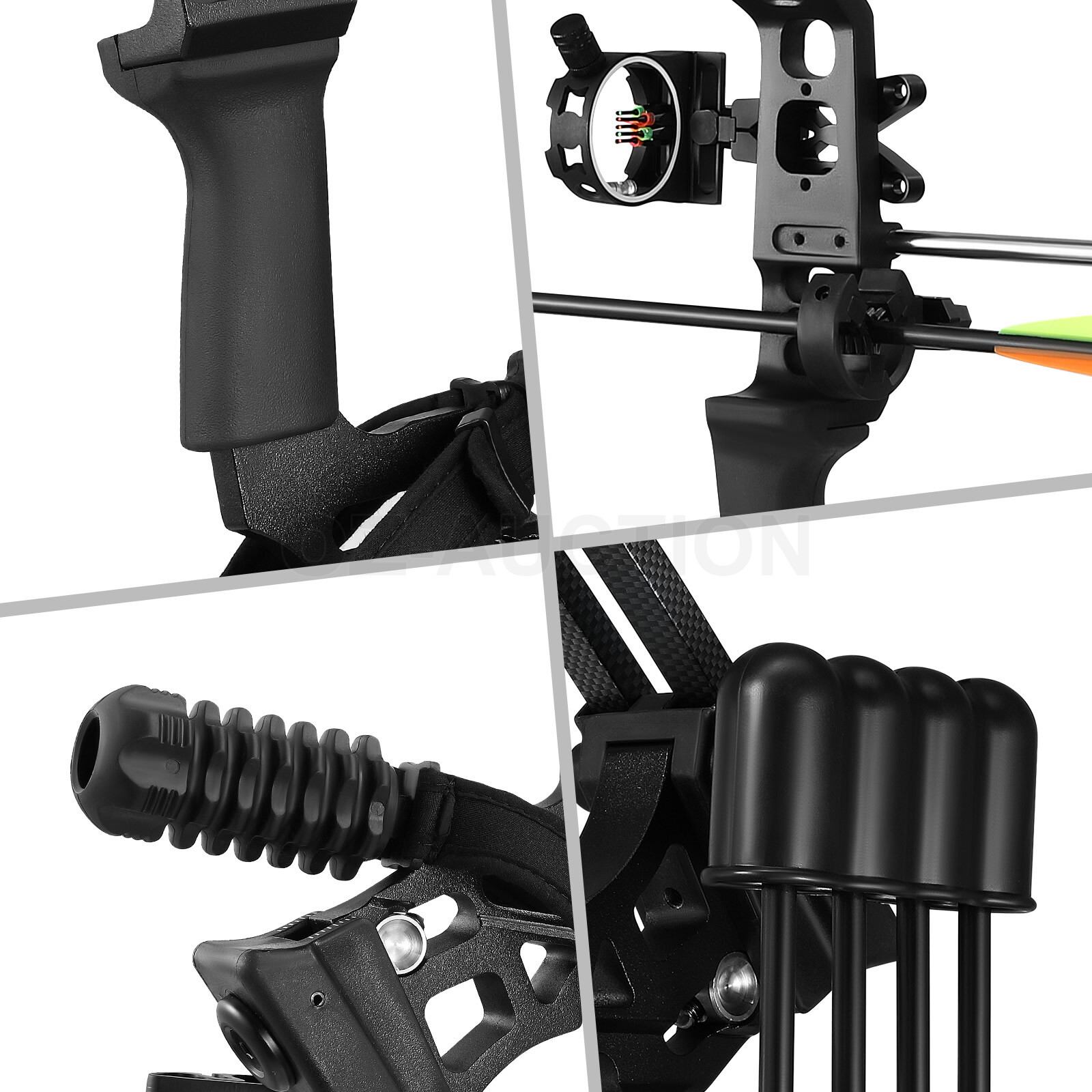 2070lbs Compound Bow Arrow Set Archery Target Hunting Shooting Right