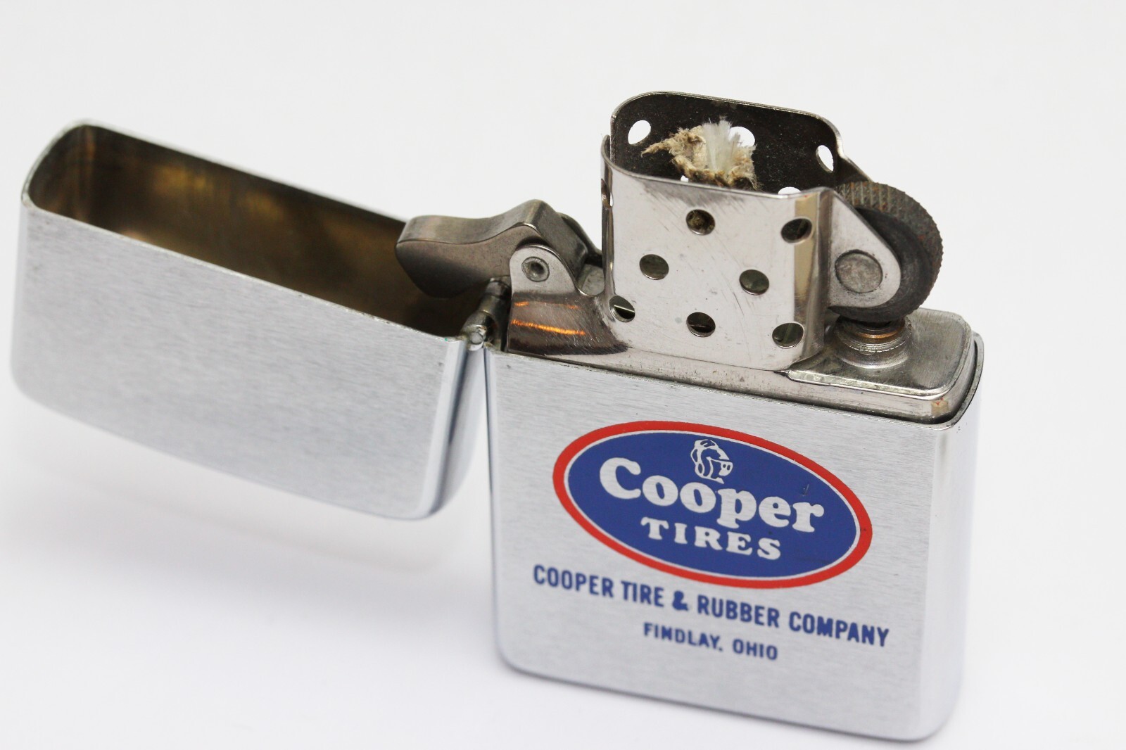 1969 vintage ZIPPO Lighter NEAR MINT WITH BOX & PAPER COOPER TIRES eBay