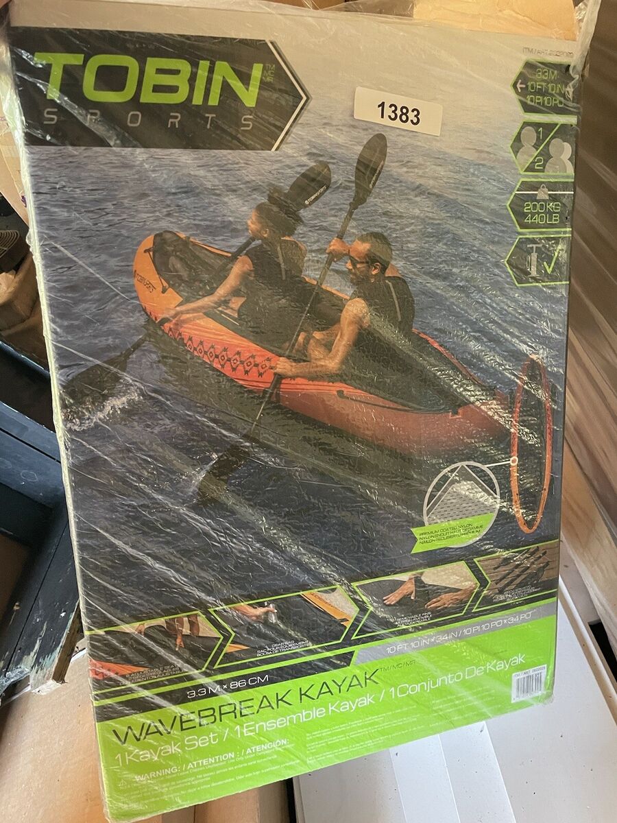 Tobin Sports Wavebreak Kayak 10 ft 2 Person Tandem Paddles Tobin Sports Wavebreak Kayak 10 ft 2 Person Tandem Paddles