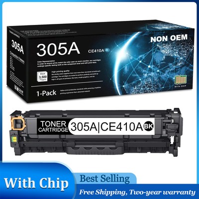 CE410A 305A Black with Chip for HP Pro 400 color M451dw, Pro 300 color M351a