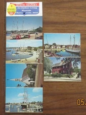 Vintage MYSTIC SEAPORT Detachable Post Cards Outdoor Living Museum Connecticut