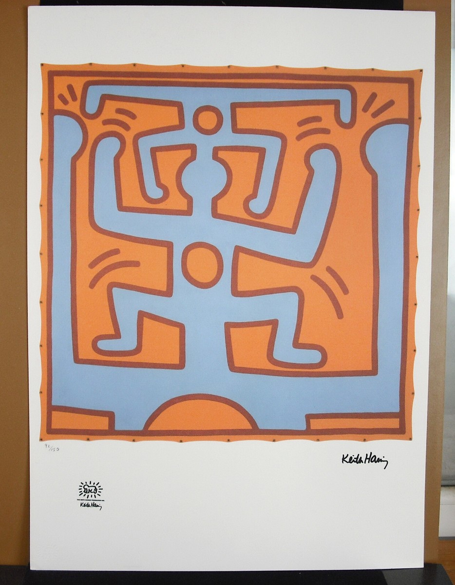 Keith Haring 1958-1990 Street Pop Art Limited Ed 92/150