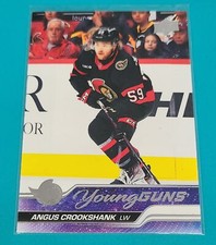 2023-24 Upper Deck Young Guns RC #706 Angus Crookshank Senators HOCKEY Card 9B