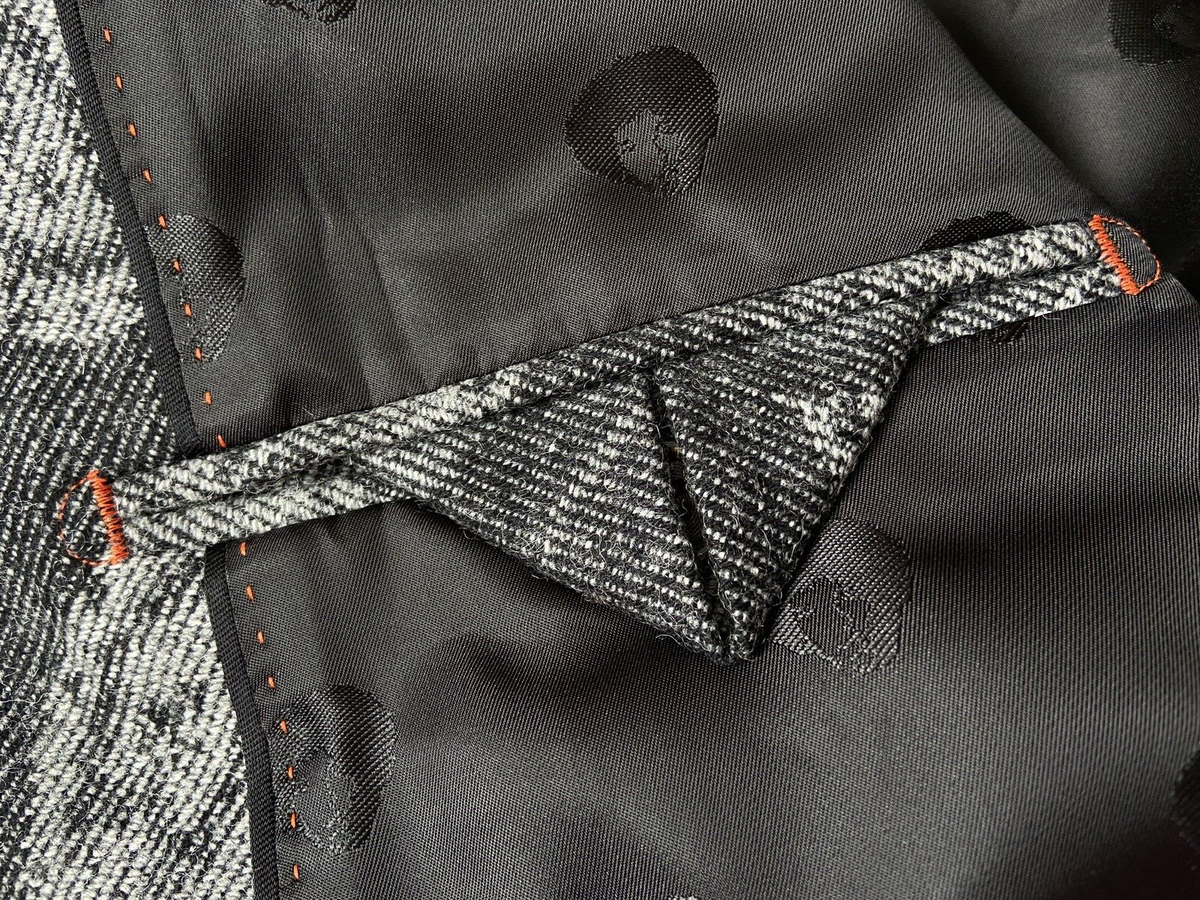 Pretty Green X Jimi Hendrix Grey Wool Blend Graphic Jacket Blazer